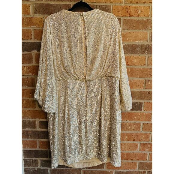 Eliza J. Silver Sequence Dress Size 20 NWT - Picture 2 of 4